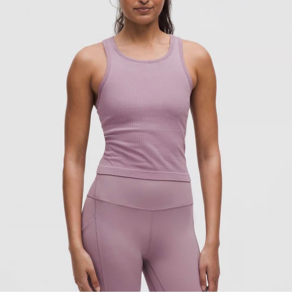 Lululemon Ebb to Street Cropped Racerback Tank